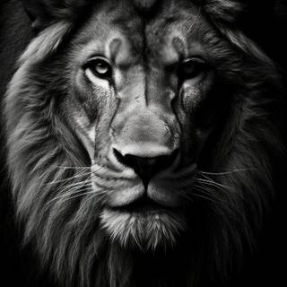 Black lion phone wallpaper