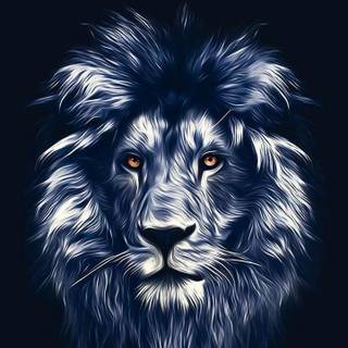 Black lion phone wallpaper