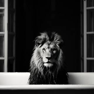 Black lion phone wallpaper