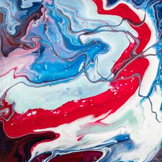 Red and blue phone wallpaper