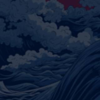 Red and blue phone wallpaper