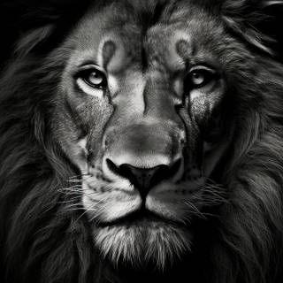 Black lion phone wallpaper