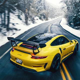 Porsche GT3RS iPhone wallpaper