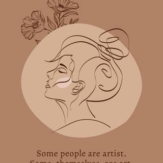 Phone outline wallpaper