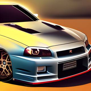 Gtr Skyline phone wallpaper