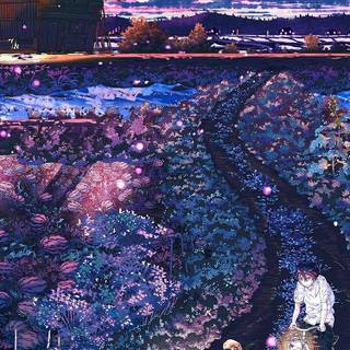 Night anime iPhone wallpaper