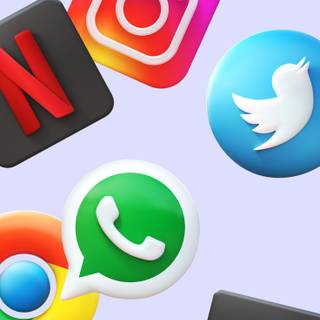 Social media phone wallpaper