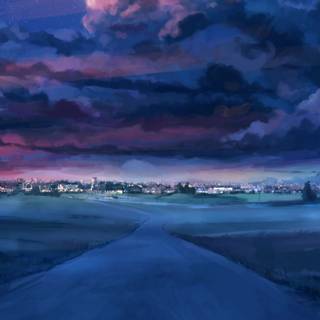 Night anime iPhone wallpaper