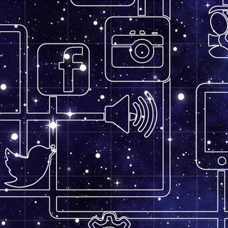 Social media phone wallpaper