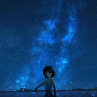 Night anime iPhone wallpaper