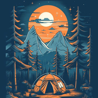 Camping phone wallpaper