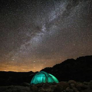 Camping phone wallpaper