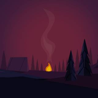 Camping phone wallpaper
