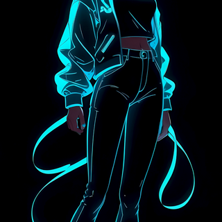 Anime neon iPhone wallpaper