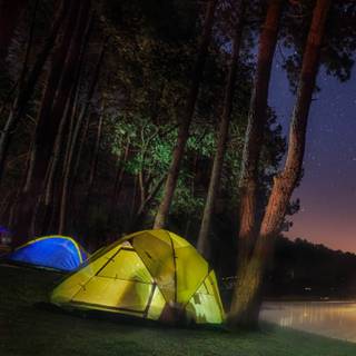 Camping phone wallpaper