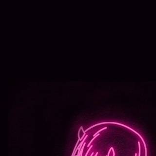 Anime neon iPhone wallpaper