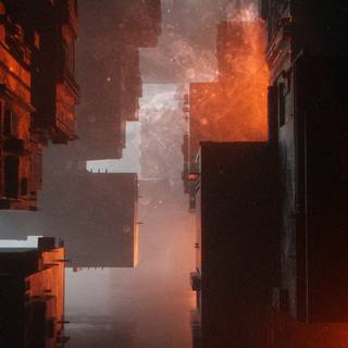 Futuristic city iPhone wallpaper