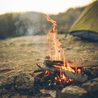 Camping phone wallpaper