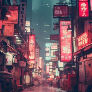 Anime neon iPhone wallpaper