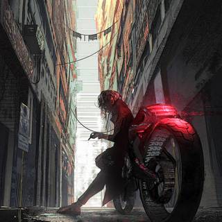 Anime neon iPhone wallpaper