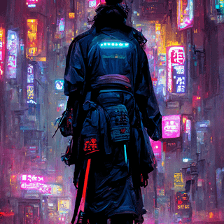 Anime neon iPhone wallpaper