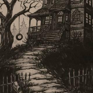 Black house iPhone wallpaper
