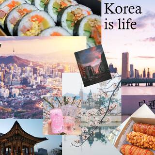 Korean collages wallpaper