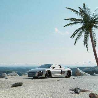 Audi beach wallpaper