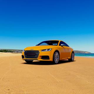 Audi beach wallpaper