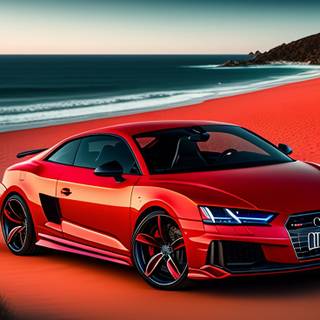 Audi beach wallpaper