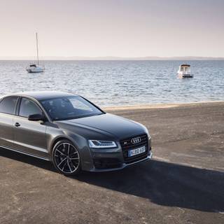 Audi beach wallpaper