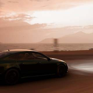 Audi beach wallpaper