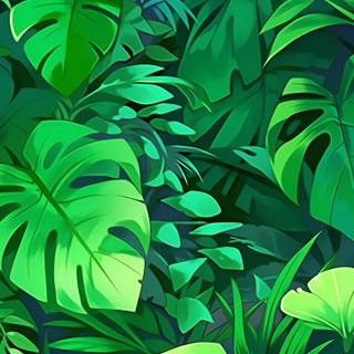 Lush green wallpaper