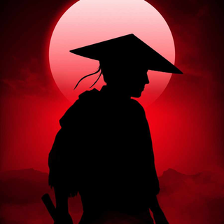Red samurai iPhone wallpaper