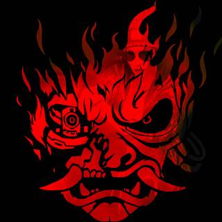 Red samurai iPhone wallpaper