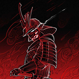 Red samurai iPhone wallpaper