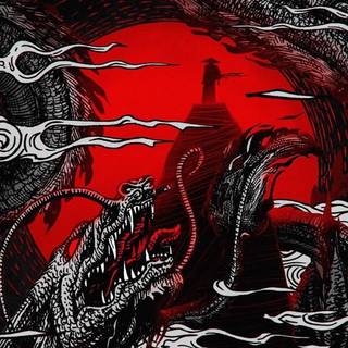 Red samurai iPhone wallpaper