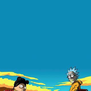 Rick and Morty iPhone 12 wallpaper