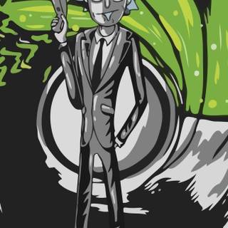 Rick and Morty iPhone 12 wallpaper