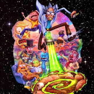 Rick and Morty iPhone 12 wallpaper