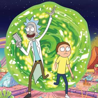 Rick and Morty iPhone 12 wallpaper