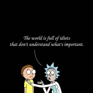 Rick and Morty iPhone 12 wallpaper