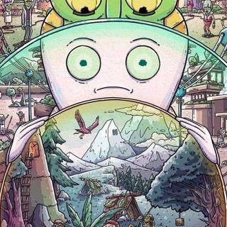 Rick and Morty iPhone 12 wallpaper