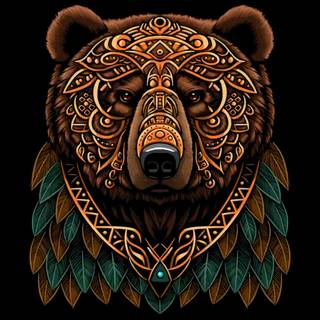 Grizzly bear iPhone wallpaper