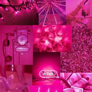 Hot pink iPhone wallpaper