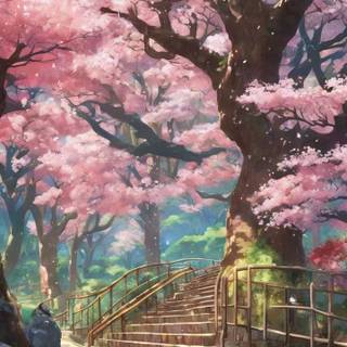 Cherry Blossom tree phone wallpaper