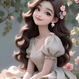 Beautiful girl phone wallpaper