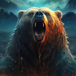 Grizzly bear iPhone wallpaper