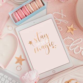 Pink aesthetic iPhone wallpaper