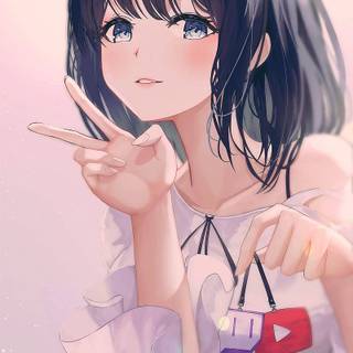 Beautiful girl phone wallpaper